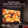Wanbo Vali 1 Pro Vidéoprojecteur avec Google TV & Netflix, 900 ANSI Lumens, Compatible 4K, 1080P Natif, Dolby Audio 12W, HDR10 M