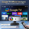 Videoprojecteur【1500 ansi/google tv/netflix officiel】 projecteur 4k supporté auto focus, google play contrôle vocal, projector w