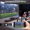 Mini Projecteur Portable 4K - Vidéoprojecteur 1080P FHD 4K 2025 Upgraded Mini Projecteur Portable avec Android 11, WiFi 6,BT5.0,