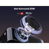 Videoprojecteur avec son jbl, yaber k3 projecteur video google tv, 990 lumens iso, 30w haut-parleurs, wifi6 bleutooth retroproje