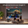 Videoprojecteur avec son jbl, yaber k3 projecteur video google tv, 990 lumens iso, 30w haut-parleurs, wifi6 bleutooth retroproje