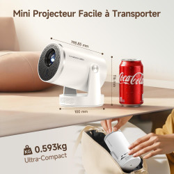 【mise au point automatique 】 videoprojecteur 4k magcubic hy320pro -projecteur video natif 1080p, 400 ansi, contraste 10000:1, wi