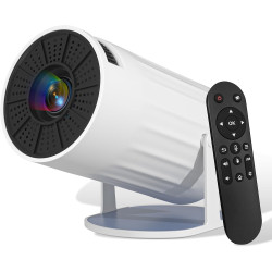 Vidéoprojecteur avec wi-fi 6 & bleutooth,mini projecteur portable supporte 4k 1080p auto keystone rotation 180°, auto keystone r