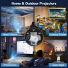 [apps intégrées] mini videoprojecteur 4k full hd 1080p, videoprojecteur portable avec wifi 6 et bleutooth 5.4,retroprojecteur av