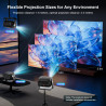 Videoprojecteur 4k【app intégrées/auto focus/rotation 180°】 30000lux projecteur video avec native 1080p, wifi6 et bleutooth 5.4,k