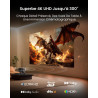 JMGO N3 Ultimate Videoprojecteur 4K Triple Laser, Contraste 20000:1, Zoom Optique 0,88-1,7X, 5800 LM ISO, Gimbal IA, DTS-X 25W, 
