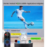 Vidéoprojecteur, Apps Intégrées & 2026 Coupe du Monde Rétroprojecteur, WiFi Mini Projecteur Android Supporte 4K 1080P Auto Keyst
