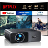 Videoprojecteur 4k home cinema, 1000 ansi portable projecteur video compatible netflix, audio dolby 20w, toptro fhd 1080p hdr10 