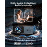 Videoprojecteur 4k home cinema, 1000 ansi portable projecteur video compatible netflix, audio dolby 20w, toptro fhd 1080p hdr10 