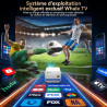 Vidéoprojecteur 4k 【compatible avec netflix/app intégrée】 rotation à 360° mini projecteur video wi-fi 6 & bleutooth 5.2 auto foc