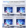 Vidéoprojecteur portable 4k full hd 1080p, mini projecteur 600 lumens ansi, android 14 wifi 6 bleutooth 5.4, correction de disto