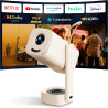 Vidéoprojecteur portable yaber t1 pro2 1080p fhd et hdr, vidéoprojecteur wifi bleutooth avec dolby audio, ajustement automatique