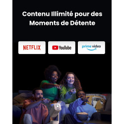 Mini Vidéoprojecteur【Application Intégrée/Dolby Audio/Turbosonic】 Yaber T1 Pro 1080P FHD et HDR10, Vidéoprojecteur Portable Poin