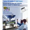 Lecteur multimédia 4K et boîtier HDD 2 en 1 | Lecture vidéo Plug & Play à partir d'une clé USB, d'une carte SD ou d'un disque du