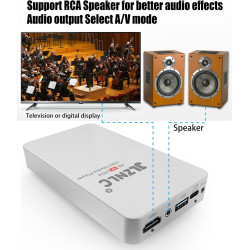 Lecteur multimédia 4K et boîtier HDD 2 en 1 | Lecture vidéo Plug & Play à partir d'une clé USB, d'une carte SD ou d'un disque du