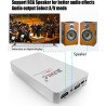Lecteur multimédia 4K et boîtier HDD 2 en 1 | Lecture vidéo Plug & Play à partir d'une clé USB, d'une carte SD ou d'un disque du