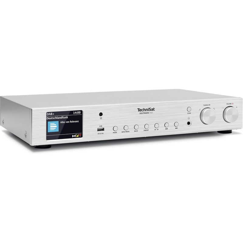 Technisat digitradio 143 (v3) - tuner hifi internetradio (radio numérique dab+, streaming audio bleutooth, spotify connect, ante