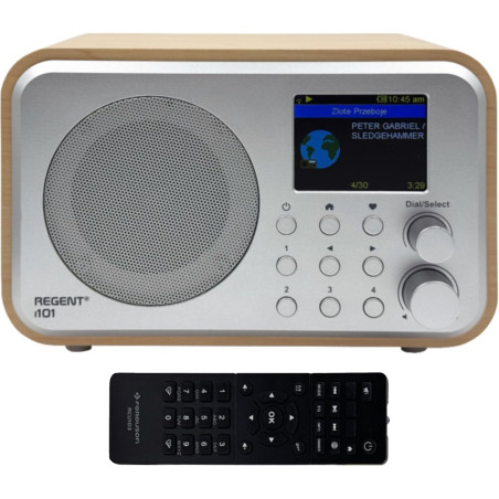 Ferguson regent i101 radio internet wi-fi avec bleutooth fm/dab/dab+ radio fm, radio-réveil, égaliseur, écran couleur, usb, aux 