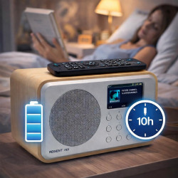 Ferguson regent i101 radio internet wi-fi avec bleutooth fm/dab/dab+ radio fm, radio-réveil, égaliseur, écran couleur, usb, aux 