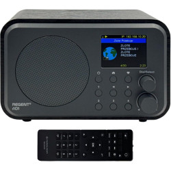Ferguson regent i101 radio internet wi-fi avec bleutooth fm/dab/dab+ radio fm, radio-réveil, égaliseur, écran couleur, usb, aux 