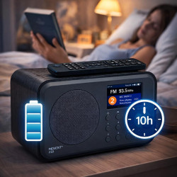Ferguson regent i101 radio internet wi-fi avec bleutooth fm/dab/dab+ radio fm, radio-réveil, égaliseur, écran couleur, usb, aux 