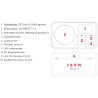 Ferguson regent i101 radio internet wi-fi avec bleutooth fm/dab/dab+ radio fm, radio-réveil, égaliseur, écran couleur, usb, aux 