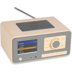 Audizio Dozza Radio Internet WiFi Dab+ FM BT 5.3 40W, Radio Numérique avec Télécommande, Écran Intuitif, Sortie Jack, Design Bam