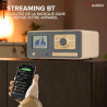 Audizio Dozza Radio Internet WiFi Dab+ FM BT 5.3 40W, Radio Numérique avec Télécommande, Écran Intuitif, Sortie Jack, Design Bam