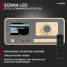 Audizio Dozza Radio Internet WiFi Dab+ FM BT 5.3 40W, Radio Numérique avec Télécommande, Écran Intuitif, Sortie Jack, Design Bam