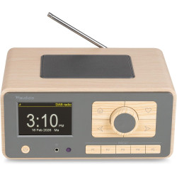 Audizio Dozza Radio Internet WiFi Dab+ FM BT 5.3 40W, Radio Numérique avec Télécommande, Écran Intuitif, Sortie Jack, Design Bam