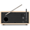 Audizio Dozza Radio Internet WiFi Dab+ FM BT 5.3 40W, Radio Numérique avec Télécommande, Écran Intuitif, Sortie Jack, Design Bam