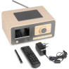 Audizio Dozza Radio Internet WiFi Dab+ FM BT 5.3 40W, Radio Numérique avec Télécommande, Écran Intuitif, Sortie Jack, Design Bam