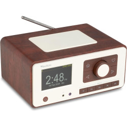 Audizio Dozza Radio Internet WiFi Dab+ FM BT 5.3 40W, Radio Numérique avec Télécommande, Écran Intuitif, Sortie Jack, Design Noy