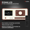 Audizio Dozza Radio Internet WiFi Dab+ FM BT 5.3 40W, Radio Numérique avec Télécommande, Écran Intuitif, Sortie Jack, Design Noy