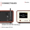 Audizio Dozza Radio Internet WiFi Dab+ FM BT 5.3 40W, Radio Numérique avec Télécommande, Écran Intuitif, Sortie Jack, Design Noy