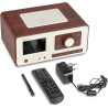 Audizio Dozza Radio Internet WiFi Dab+ FM BT 5.3 40W, Radio Numérique avec Télécommande, Écran Intuitif, Sortie Jack, Design Noy