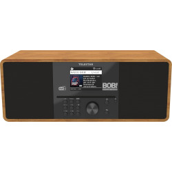 Telestar bobs rock radio 2.0 - dab+/radio internet avec lecteur cd (radio bob! émetteur préinstallé, stéréo, 2 × 15 w, services 