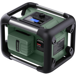 Telestar bobs rock radio d'extérieur - radio de chantier (radio robuste avec dab+, streaming audio bleutooth, compatible avec ba