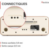 Audizio Bucine Radio Internet WiFi Dab+ FM BT 40W, Radio Numérique Stéréo avec Écran Couleur, Télécommande, Alarme Et Minuterie,