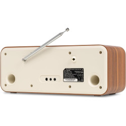 Audizio Bucine Radio Internet WiFi Dab+ FM BT 40W, Radio Numérique Stéréo avec Écran Couleur, Télécommande, Alarme Et Minuterie,