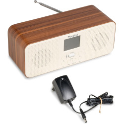 Audizio Bucine Radio Internet WiFi Dab+ FM BT 40W, Radio Numérique Stéréo avec Écran Couleur, Télécommande, Alarme Et Minuterie,