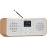 Audizio Bucine Radio Internet WiFi Dab+ FM BT 40W, Radio Numérique Stéréo avec Écran Couleur, Télécommande, Alarme Et Minuterie,