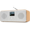 Audizio Bucine Radio Internet WiFi Dab+ FM BT 40W, Radio Numérique Stéréo avec Écran Couleur, Télécommande, Alarme Et Minuterie,
