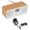 Audizio Bucine Radio Internet WiFi Dab+ FM BT 40W, Radio Numérique Stéréo avec Écran Couleur, Télécommande, Alarme Et Minuterie,