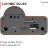 Audizio Bucine Radio Internet WiFi Dab+ FM BT 40W, Radio Numérique Stéréo avec Écran Couleur, Télécommande, Alarme Et Minuterie,