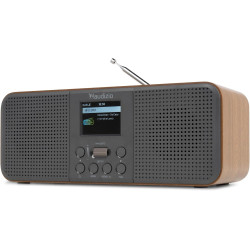 Audizio Bucine Radio Internet WiFi Dab+ FM BT 40W, Radio Numérique Stéréo avec Écran Couleur, Télécommande, Alarme Et Minuterie,