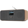 Audizio Bucine Radio Internet WiFi Dab+ FM BT 40W, Radio Numérique Stéréo avec Écran Couleur, Télécommande, Alarme Et Minuterie,