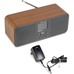 Audizio Bucine Radio Internet WiFi Dab+ FM BT 40W, Radio Numérique Stéréo avec Écran Couleur, Télécommande, Alarme Et Minuterie,