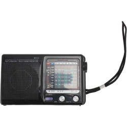 Radio Portable Compacte Multibande AM/FM/SW avec Antenne Rétractable, Idéale pour Le Camping, la Pêche et Les Personnes âgées.