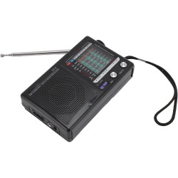 Radio Portable Compacte Multibande AM/FM/SW avec Antenne Rétractable, Idéale pour Le Camping, la Pêche et Les Personnes âgées.